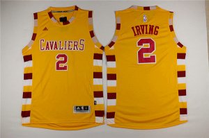 Maillot De Basket Cleveland Cavaliers Kyrie Irving 2 Tissus Sportif Fans Edition Jaune Lace